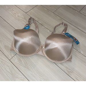 NWT Vanity Fair 75345 Beauty Back Smoothing Full Coverage Bra 38DD, Beige.